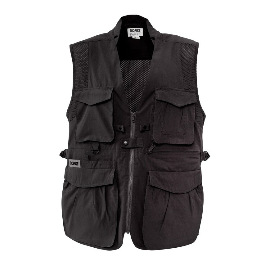 【アウトレット・50％OFF】DOMKE ドンケ フォトベスト ブラック ラージ VEST-BLACK-LG