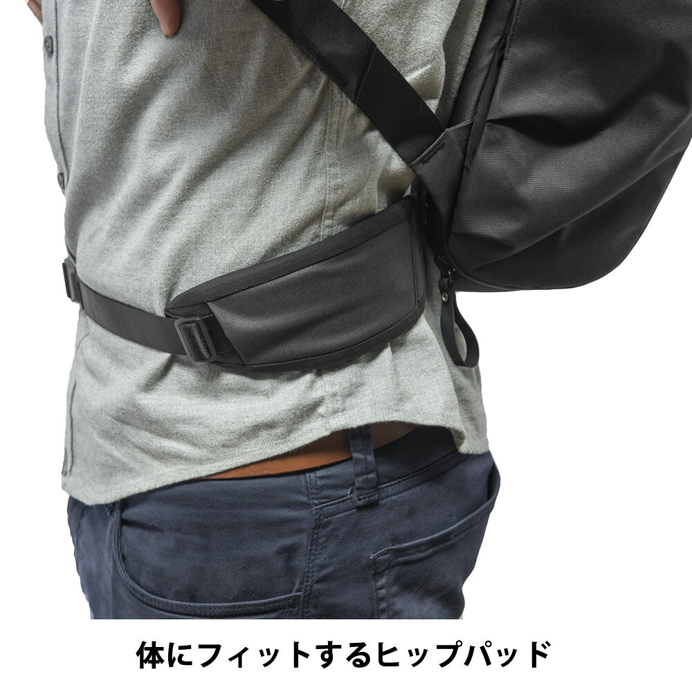 GIN-ICHI楽天市場店の【アウトレット・20％OFF】Peak Design ピークデザイン エブリデイ ヒップ ベルト ミッドナイト BEDHB-52-MN-3｜アングル2