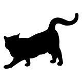 猫 シルエット かわいい ねこ ステッカー枠サイズ：5cm×5cm ねこ生活 猫グッズ 猫雑貨 ネコ雑貨 ねこ雑貨 ねこ シール ねこ ステッカー 猫車用 ステッカー 車