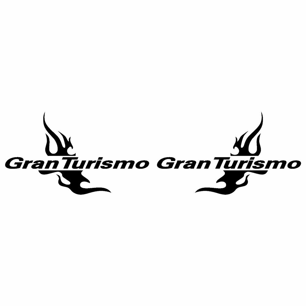 Gran Turismo　バイク カウル ステッカー 枠サイズ：10cm×15cm ツインセット左右反転 ファイヤー ステッカー 炎 ステッカー 車 ステッカーデカール ステッカー かっこいい ステッカー バイクステッカー※ 背景はイメージ画像