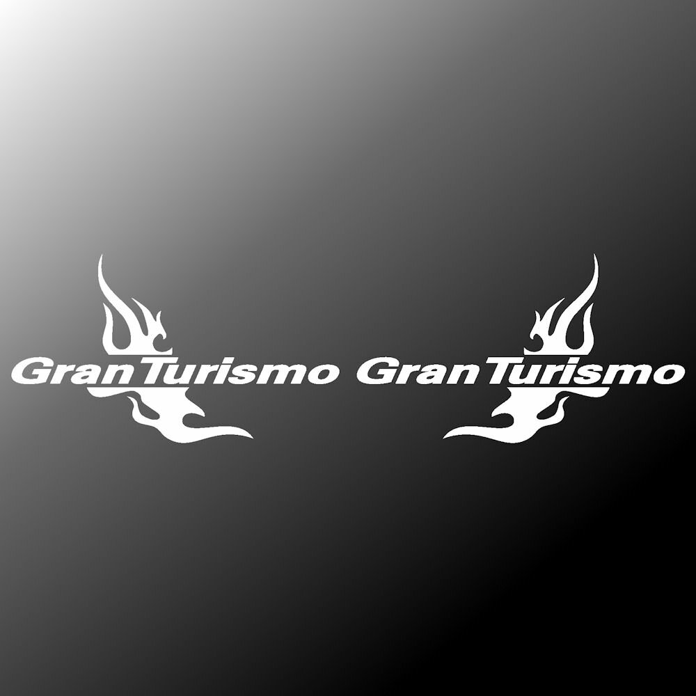 Gran Turismo　バイク カウル ステッカー 枠サイズ：10cm×15cm ツインセット左右反転 ファイヤー ステッカー 炎 ステッカー 車 ステッカーデカール ステッカー かっこいい ステッカー バイクステッカー※ 背景はイメージ画像