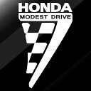 車ステッカー かっこいい ホンダ HONDA スポーツ (縦)12cm×(横)8cm 右側用 カッティング タイプ フェンダー ウインカー下 ドア バンパー 等 車用 ボディー タッチ ペイント 傷消し 傷隠し キズ隠し ドレスアップ仕上げ(2)