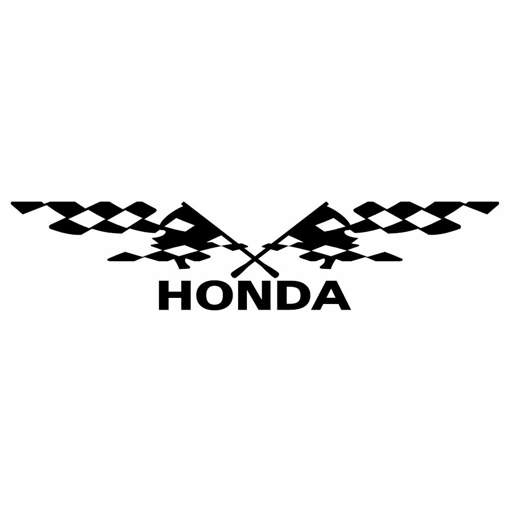 樂天商城 - HONDA ホンダ 車 ブランド メーカー ロゴ ステッカー 外装 ドレスアップ パーツ スポンサー広告 リアガラス 用 プロ仕様 かっこいい レーシング スポーツ エンブレム ステッカー 枠サイズ：8cm×33cm
