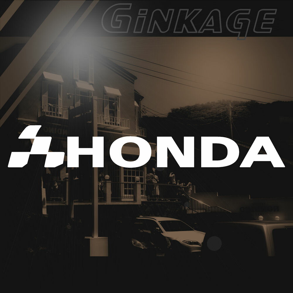 樂天商城 - ホンダ HONDA 車 ステッカー チェッカー エンブレム 枠サイズ：4cm×23cm 左側用 カッティング ステッカー スポーツ ドライブ 車用 ドレスアップ 外装 パーツ カー用品 かっこいい デカール ステッカー