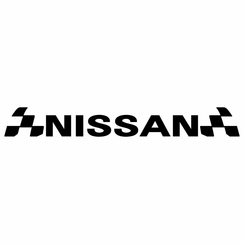 NISSAN ニッサン 日産 メーカー ロゴ エンブレム ステッカー 車 外装 パーツ 装飾 看板 広告 リアガラ..
