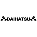 DAIHATSU ダイハツ メーカー ロゴ エンブレム ステッカー 車 外装 パーツ 装飾 看板 広告 リアガラス ディスプレイ用 かっこいい レーシング スポーツ ステッカー 枠サイズ：5cm×33cm プロ仕様 デカール 転写タイプ