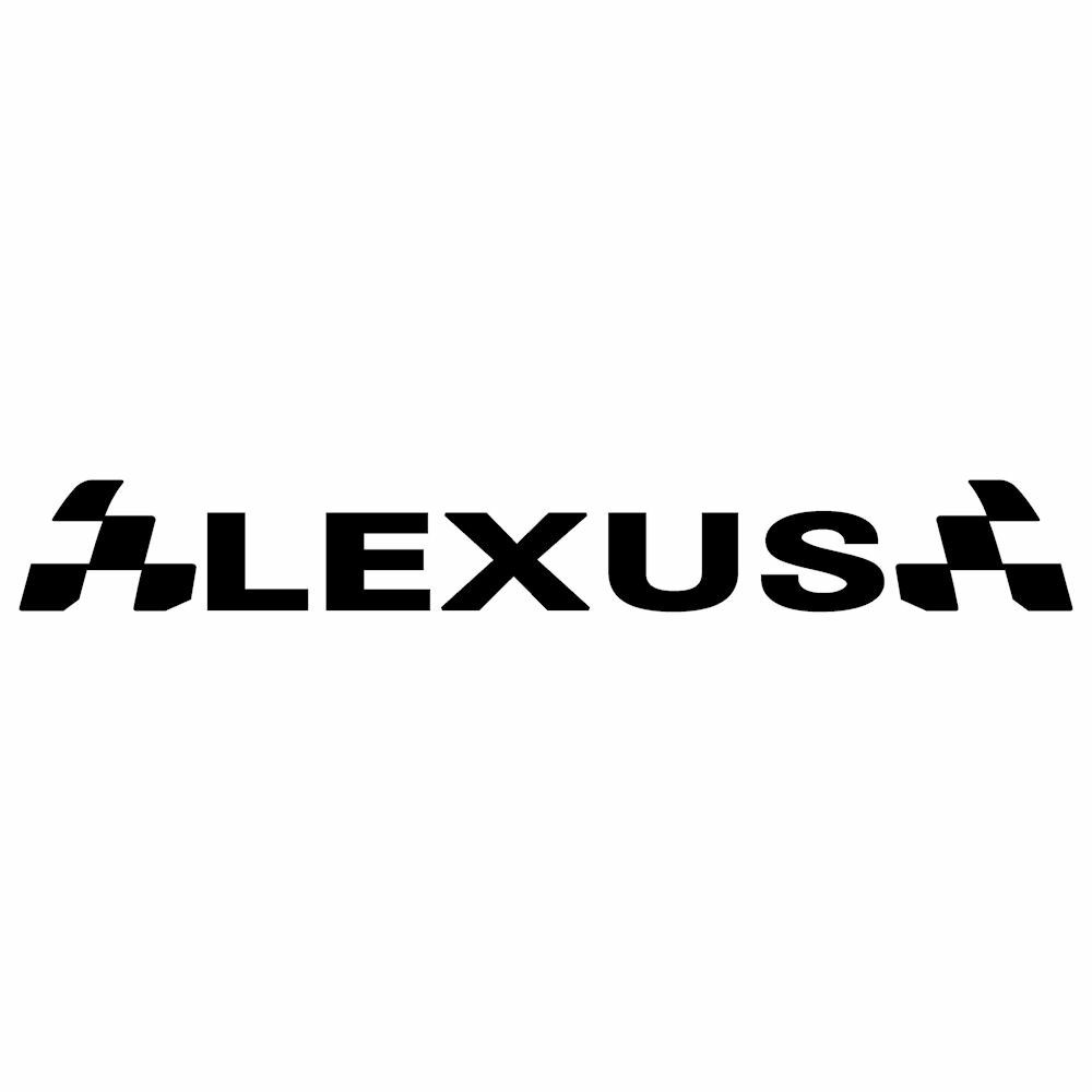 樂天商城 - LEXUS レクサス メーカー ロゴ エンブレム ステッカー 車 外装 パーツ 装飾 看板 広告 リアガラス ディスプレイ用 かっこいい レーシング スポーツ ステッカー 枠サイズ：5cm×33cm プロ仕様 デカール 転写タイプ