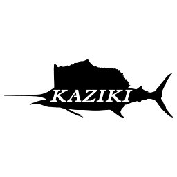 カジキ ステッカー シルエット 魚 釣り ステッカー サイズ：6cm×17cm 魚型 カッ...
