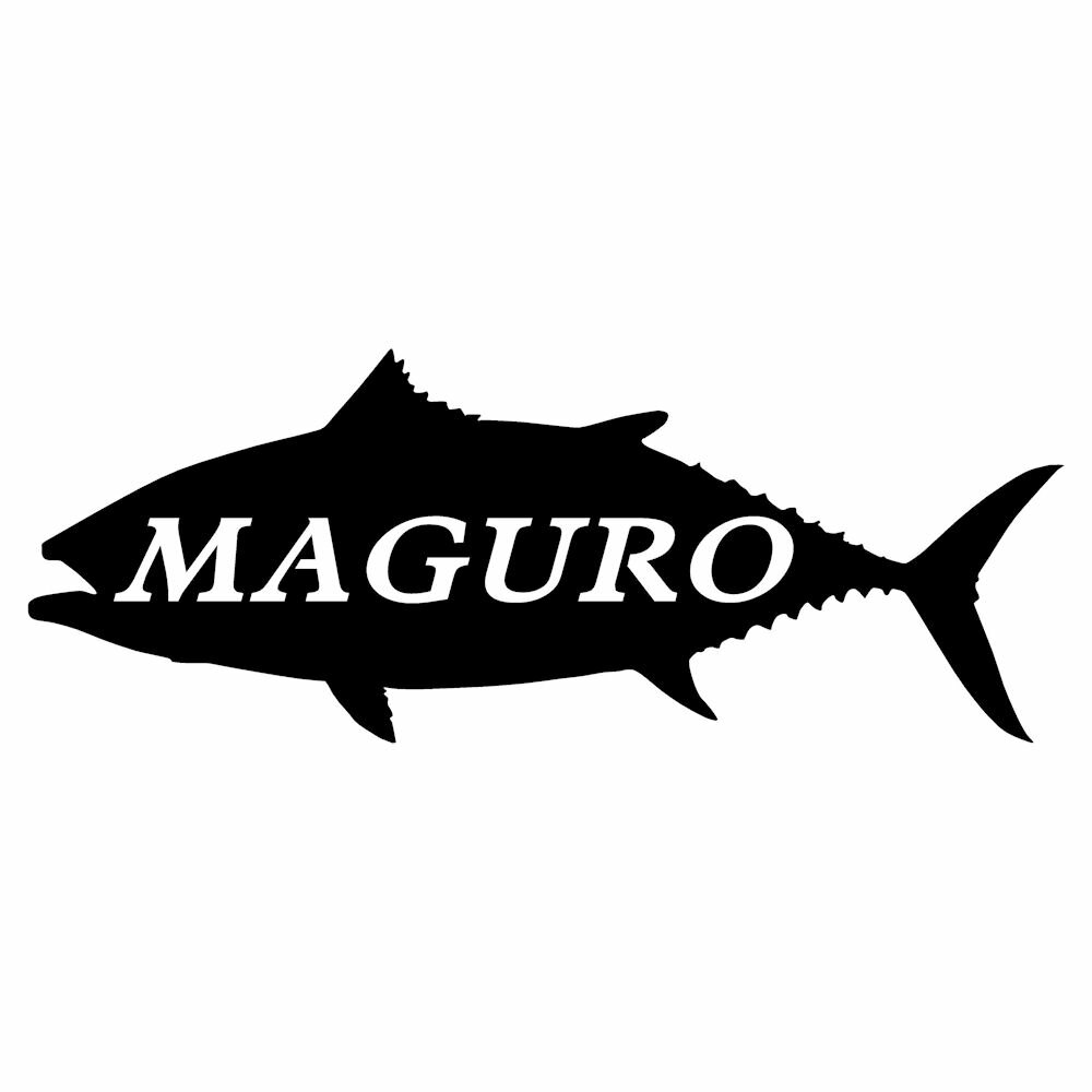 マグロ ステッカー シルエット 魚 釣り ステッカー 本マグロ アングラー サイズ...