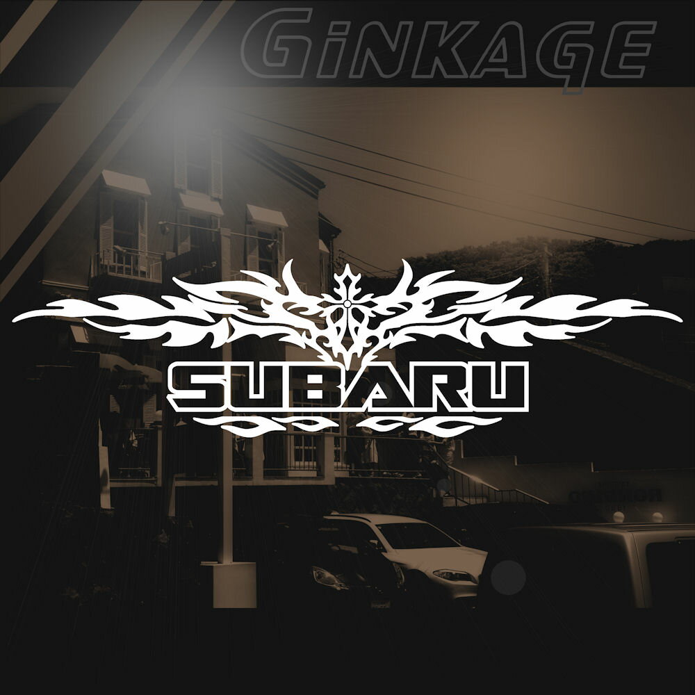 樂天商城 - SUBARU スバル ステッカー 十字架 車 ステッカー DIY ドレスアップ カー用品 外装 ロゴ エンブレム 枠サイズ：8cm×29cm かっこいい カー ステッカー リアガラス