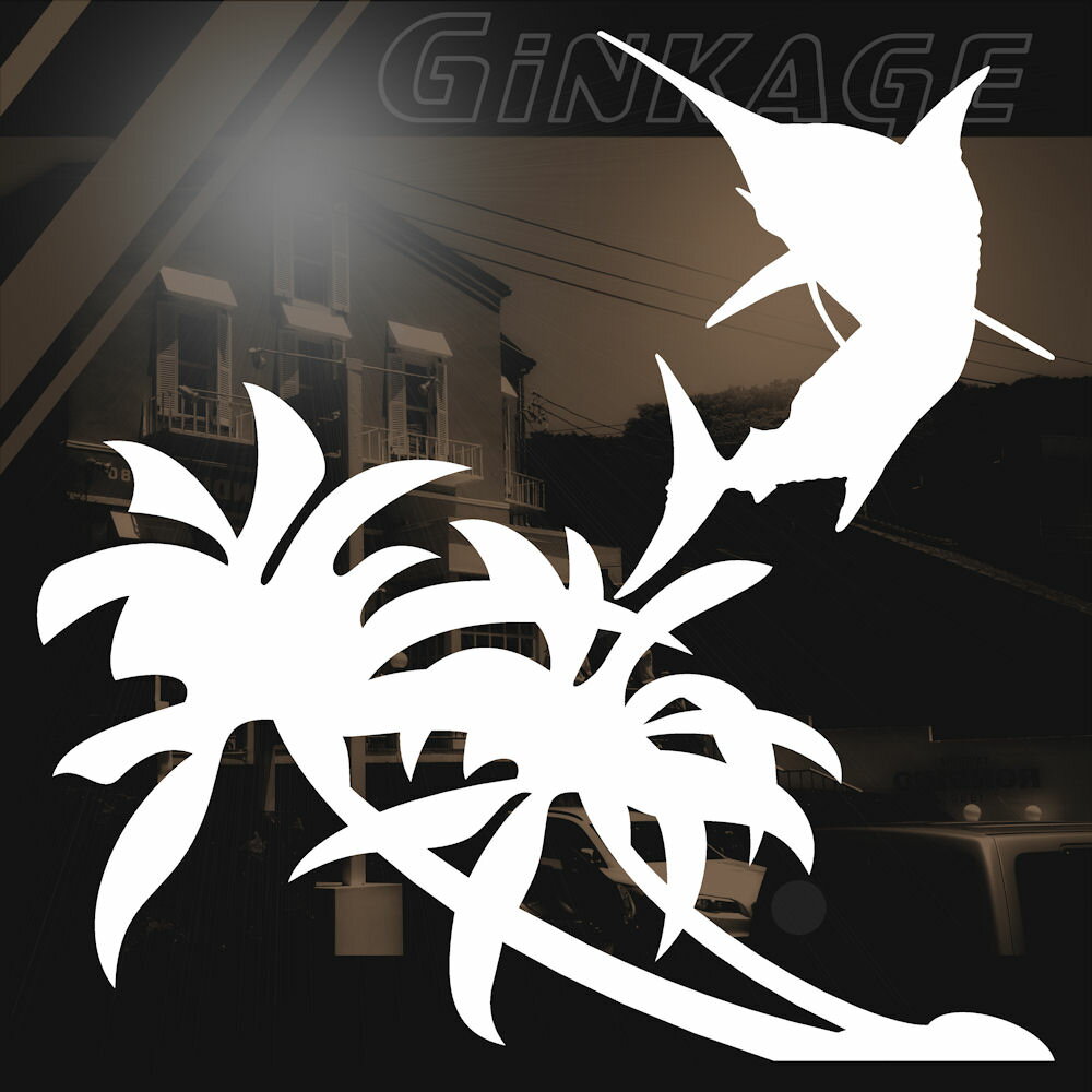 サーフ ステッカー サーフィン ハワイアン ステッカー（左向）サイズ：14cm×14cm カッティングステッカ..