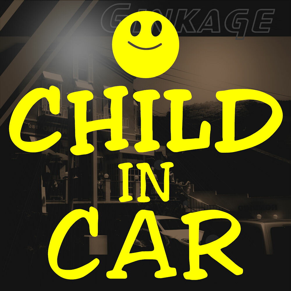 樂天商城 - 子供が乗っています ステッカー child in car サイズ：16cm×16cm カッティング 車 おしゃれ 子供 かわいい シール 安全運転 ステッカー