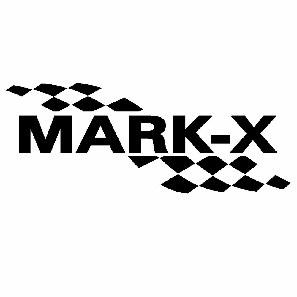 樂天商城 - TOYOTA トヨタ マークX メーカー ロゴ 名入れ かっこいい 3M 外装 高耐光 カッティングシート ステッカー スポーツ ドレスアップ パーツ アクセサリー 枠サイズ：4cm×10cm ： 左側用 ※ 転写式 デカール タイプ ステッカー