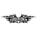 HONDA ホンダ メーカー ロゴ 車 バイク ステッカー かっこいい 3M 外装 高耐光 カッティングシート ステッカー おしゃれ カウル スクリーン リアガラス用 エンブレム 枠サイズ:8cm×26cm ※ 転写式 デカール タイプ ステッカー(2)