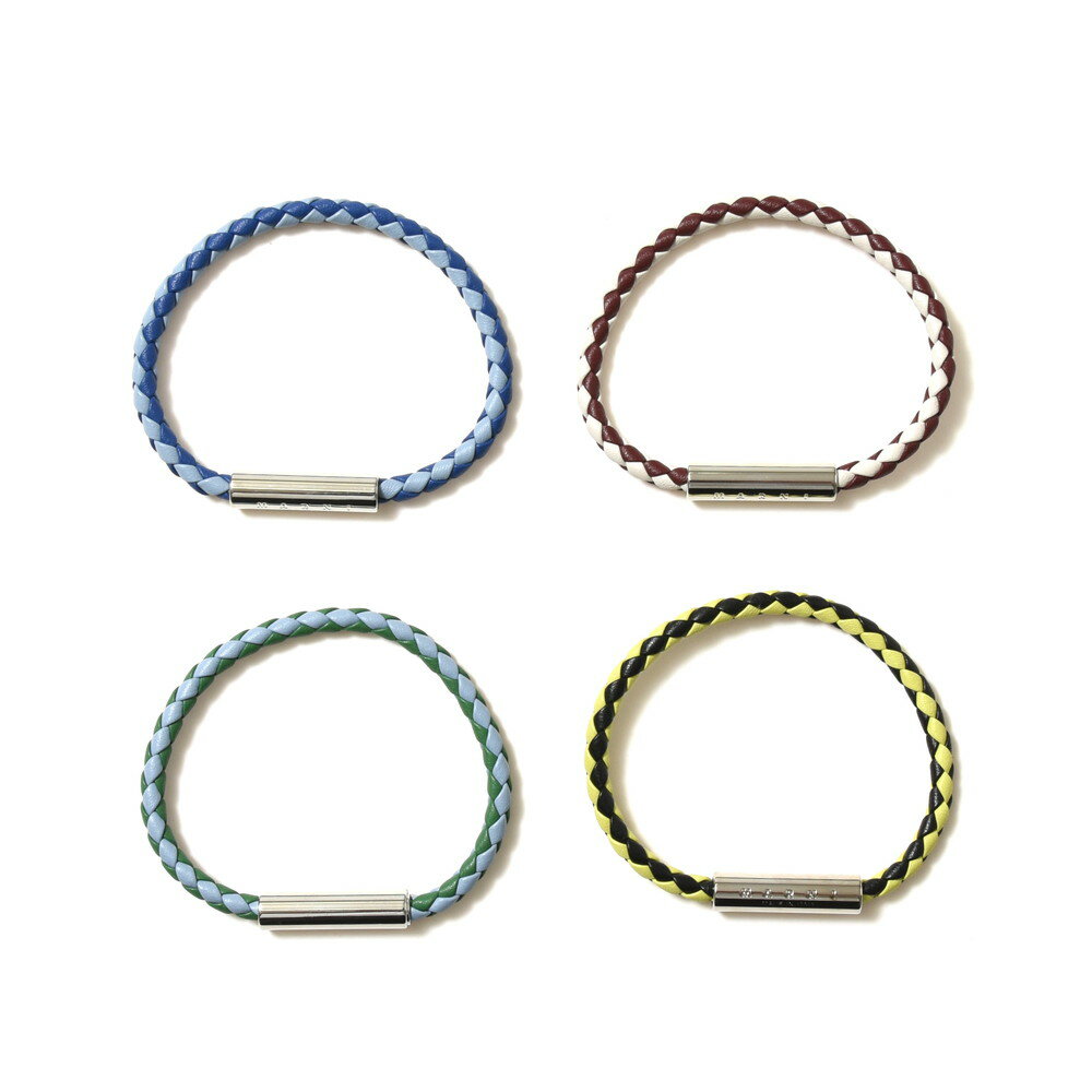 【SALE30】MARNI（マルニ）レザーバイカラーブレスレット BRZB0013A0 P3000 19421400138のサムネイル