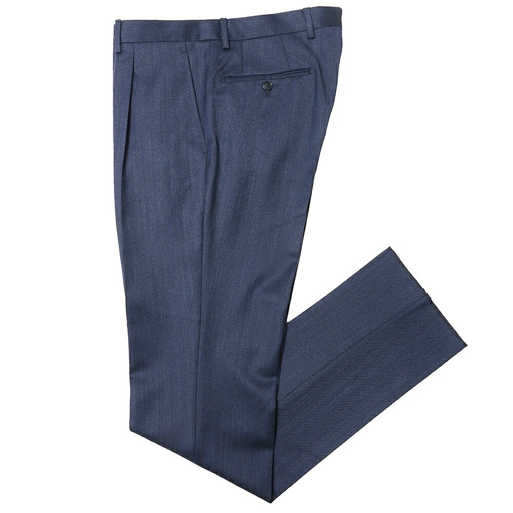 De Petrillo（デ ペトリロ）ウールヘリンボーン1プリーツテーパードパンツ PANTALONI Z/C TW22010R 13022000082