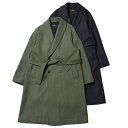 【S40】Solleciti(ソレシティ)ウールナイロンソフトメルトンショールカラーダブルベルテッドコート ESM0C109 14122401172 PS4