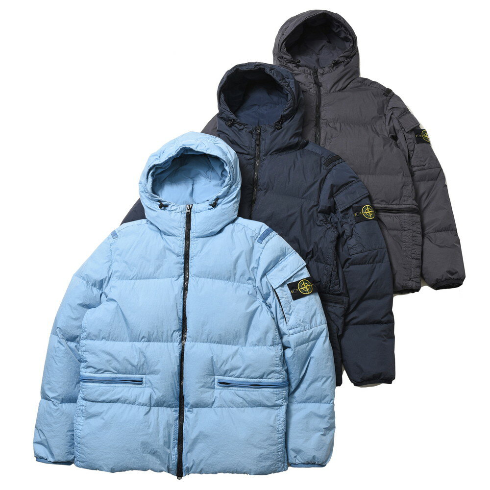 ストーンアイランド STONE ISLAND(ストーンアイランド) ガーメントダイナイロンレップスフーデッドダウン 771540223 【2022fw】14022400109