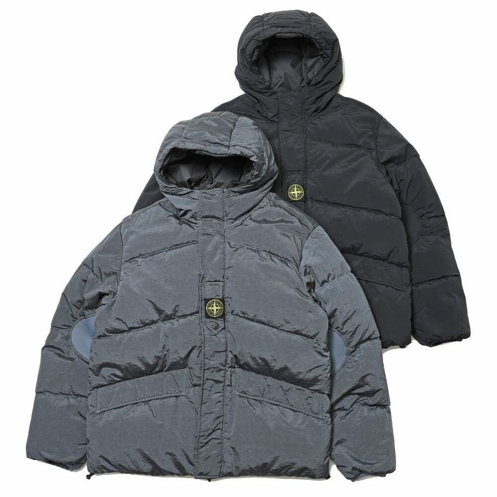 STONE ISLAND(ストーンアイランド)ナイロンメタルリバーシブルフーディダウンジャケット 791542719 14036406198