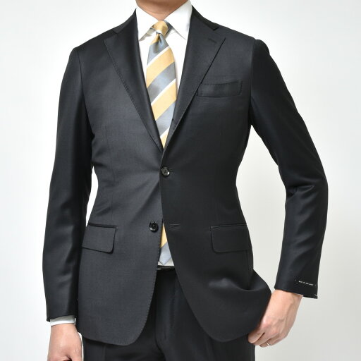 guji(グジ)SUPER150'sウールソリッド3B1プリーツスーツ (MADE BY RING JACKET / LoroPianaファブリック使用)【オールシーズン】17121205028