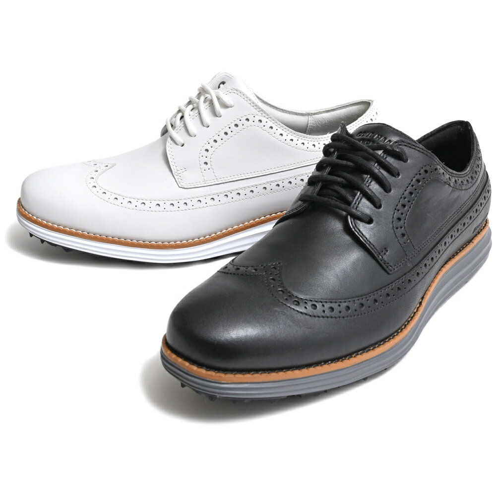 COLE HAAN（コール ハーン）ウォータープルーフウイングチップゴルフシューズ(スパイクレス) C37230 15041600130