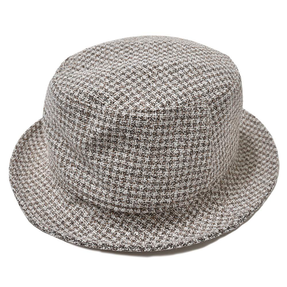 Borsalino（ボルサリーノ）レーヨンコットンナイロンライトツィードハンドトゥース...
