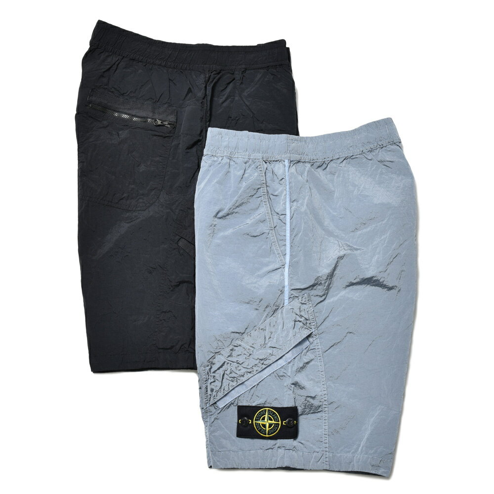 STONE ISLAND(ストーンアイランド)ガーメントダイナイロンメタルシャーリングカーゴショーツ 80-15L-17-19 13141400198