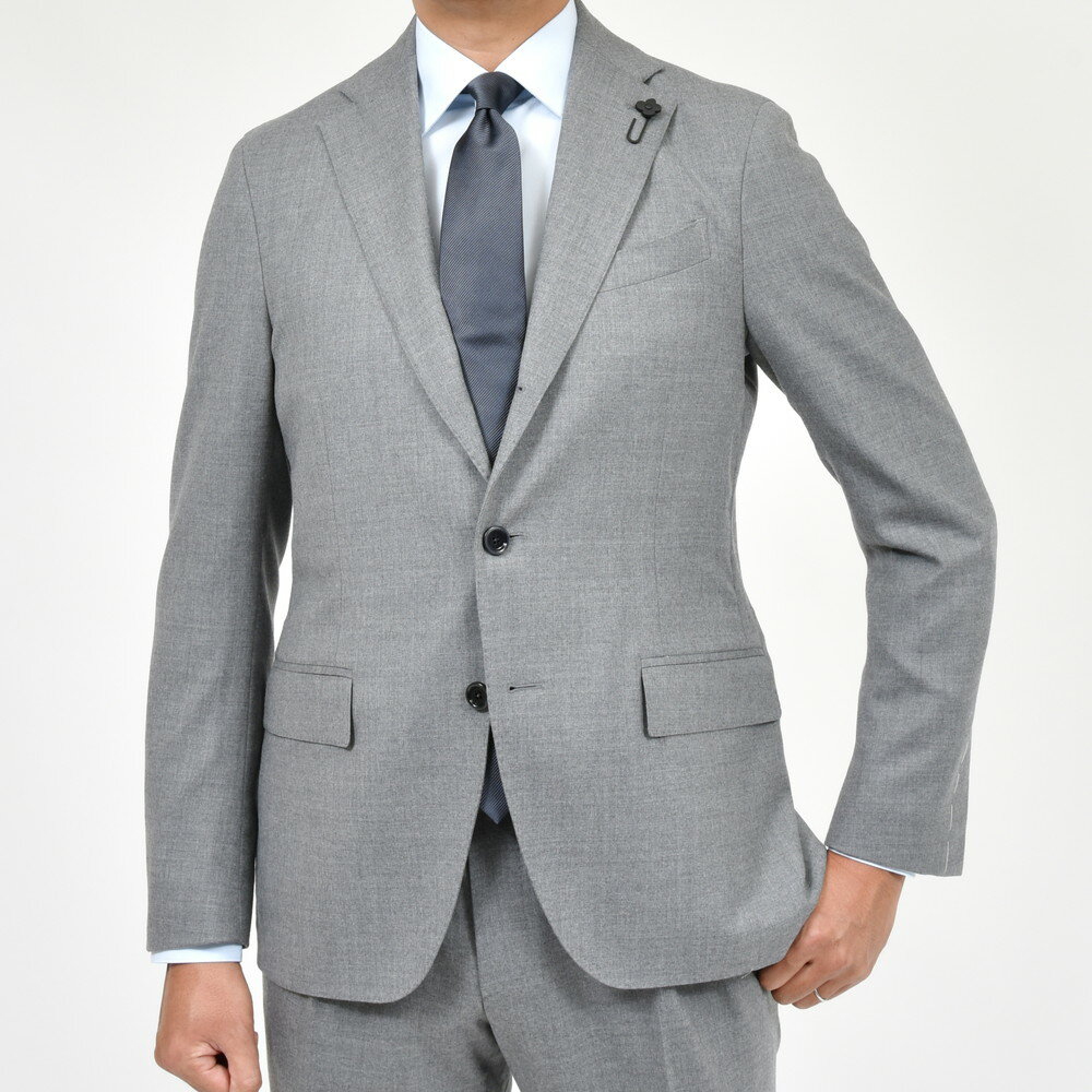 LARDINI（ラルディーニ）ADVANCEアドヴァンス ストレッチウールサキソニー3B1プリーツスーツ JA6107AQ/IVSF63408 17142001109