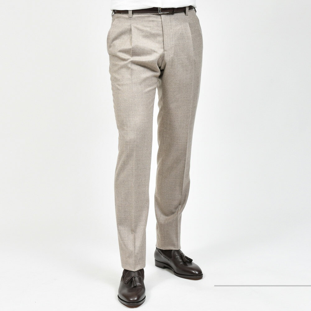 IGARASHI TROUSERS（五十嵐トラウザーズ）ストレッチウールサキソニー1プリーツスリムテーパードパンツ IGT/1OUTP/08500000134 13042202187
