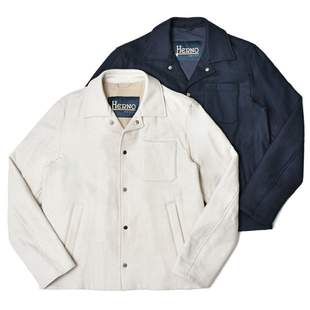 HERNO(ヘルノ)ウールリヨセルライトフランネルパデッドジャケット GI000445U-33429R 14042005132