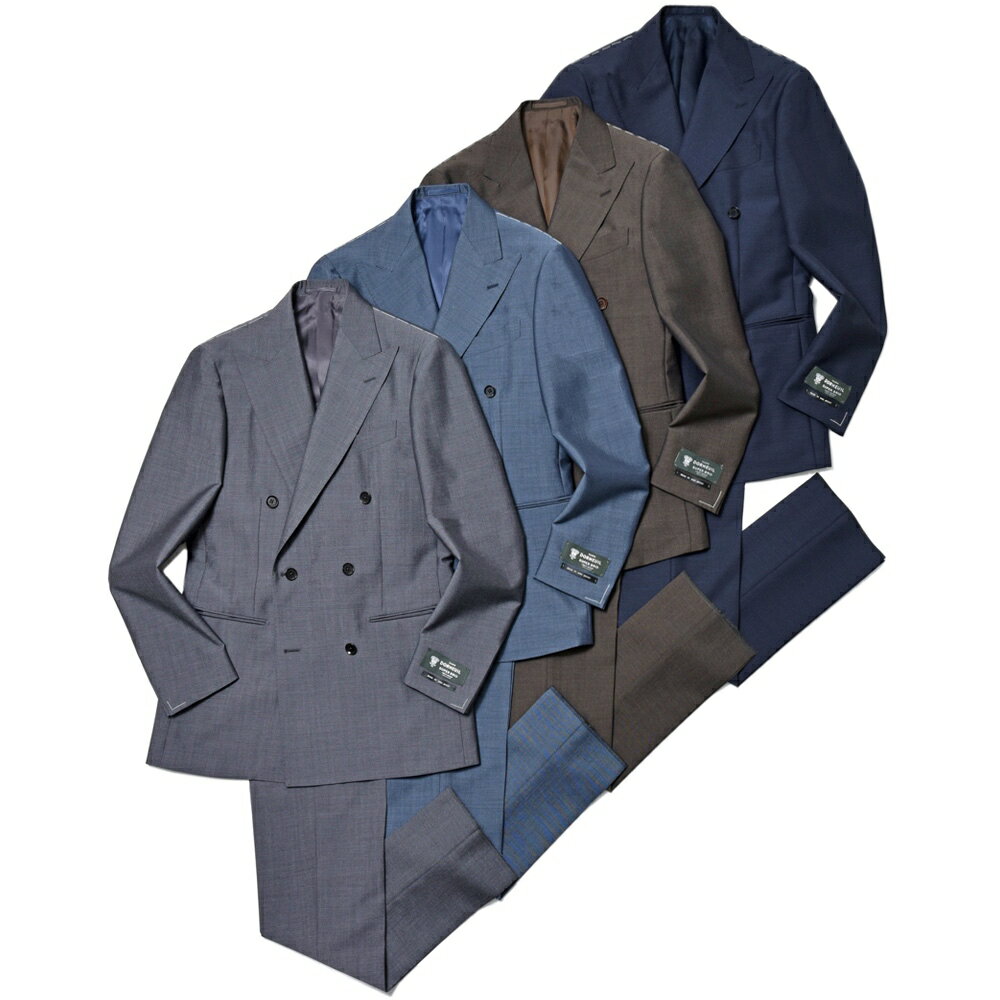 guji(グジ)SUPER BRIOスーパーブリオ キッドモヘアウール6B1プリーツダブルスーツ(MADE BY RING JACKET / DORMEUILファブリック)【春/夏】17151206028