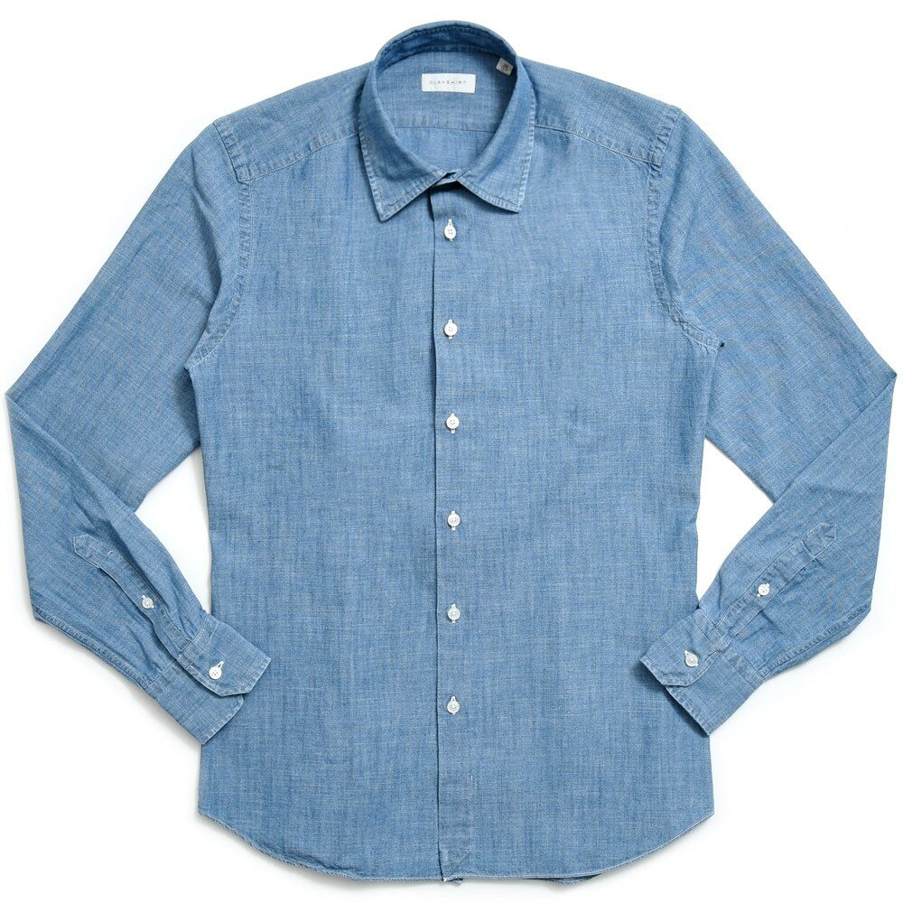 Rakuten - GLANSHIRT（グランシャツ）コットンシャンブレーセミワイドカラーシャツ 476-31414 11055302052 PS4