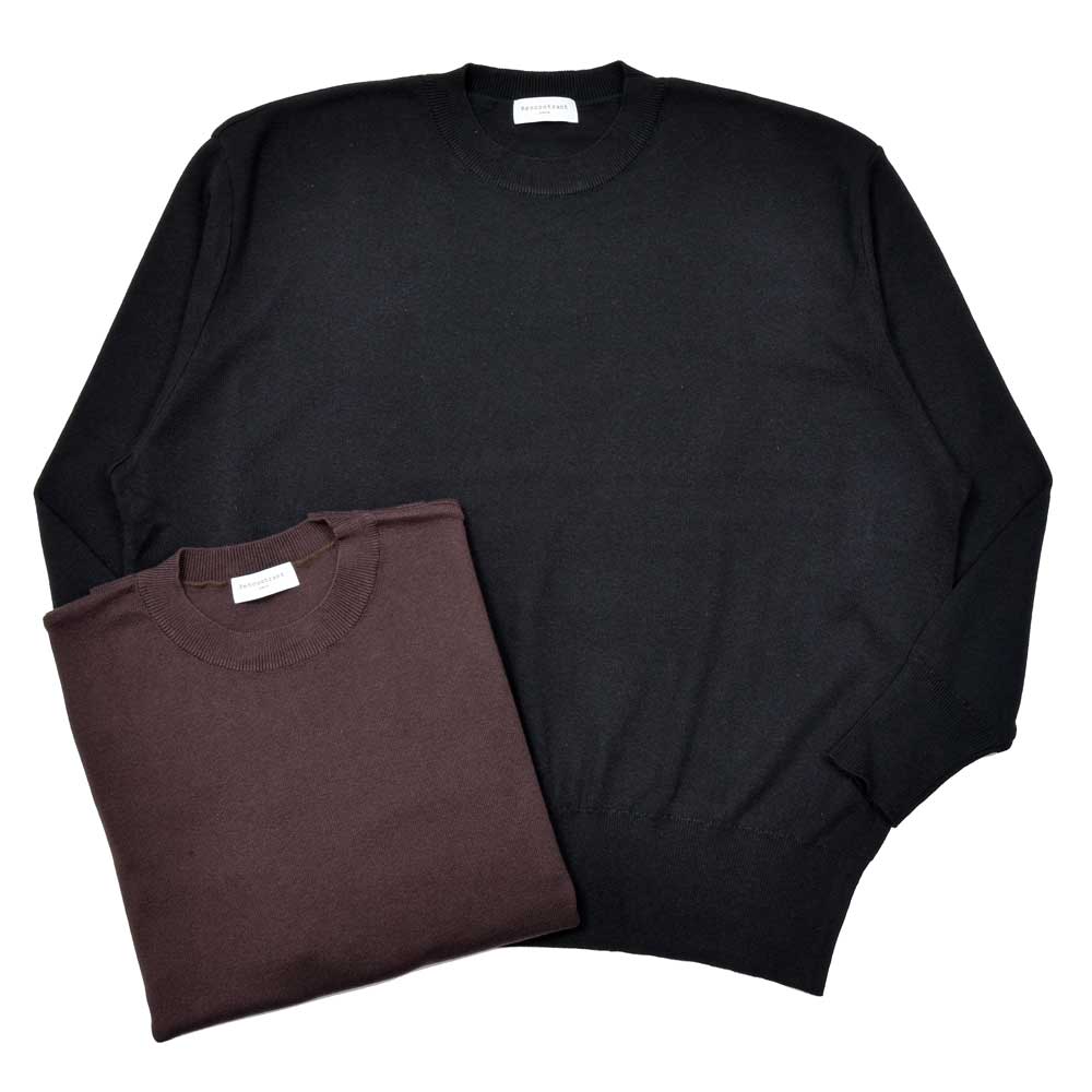 Rakuten - RENCONTRANT（レンコントラント）コットンカシミアクルーネックニット 10055 16052401172