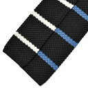 HUSBANDS(ハズバンズ)シルクジャガードストライプニットタイ H13A CRBC 18252400025