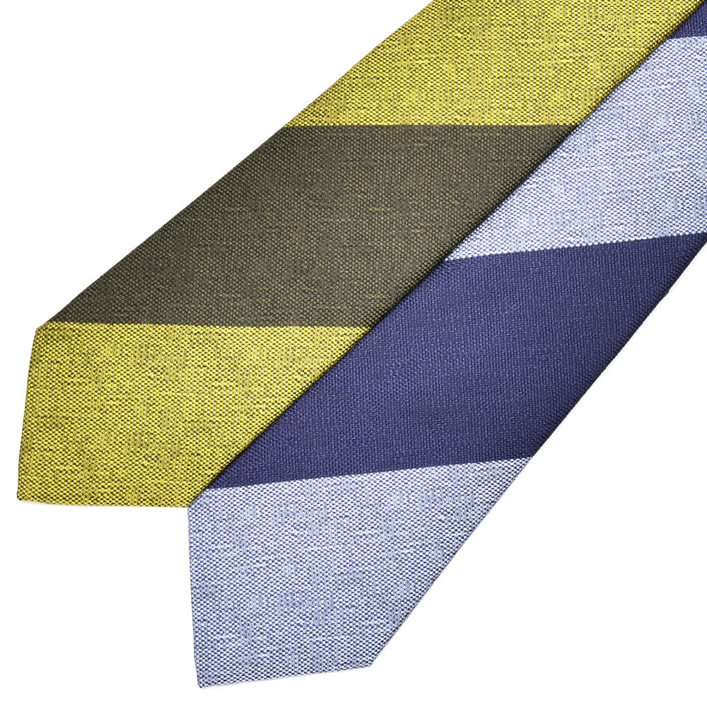 Seaward & Stearn（シーワード & スターン）シルクメランジブロックストライプタイ 18252201231