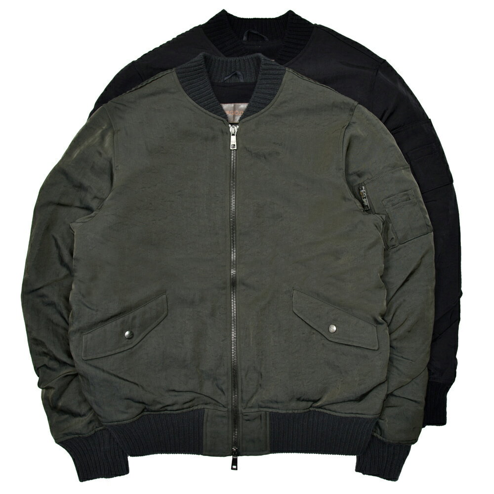 GIORGIO BRATO（ジョルジオ ブラート）ガーメントダイナイロンパデッドボマーブルゾン 236-41702 14056001052