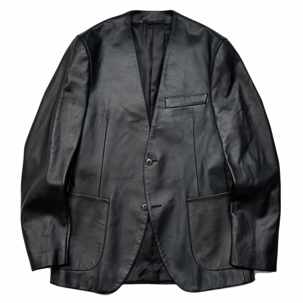 Rakuten - Belvest（ベルベスト）ナッパレザーノーカラー2Bジャケット G604-9666 14252400020