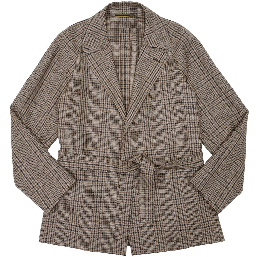 ORBIUM（オルビウム）H.M.Robe H.M.ローブ ウールバスケットグレンチェックローブジャケット 075106800..