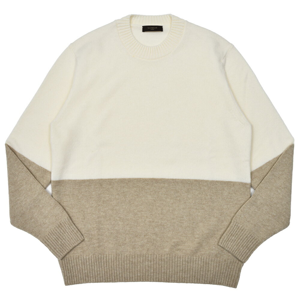 ZANONE（ザノーネ）7ゲージウールカラーブロッククルーネックニット 472-45419(M) 16056310052