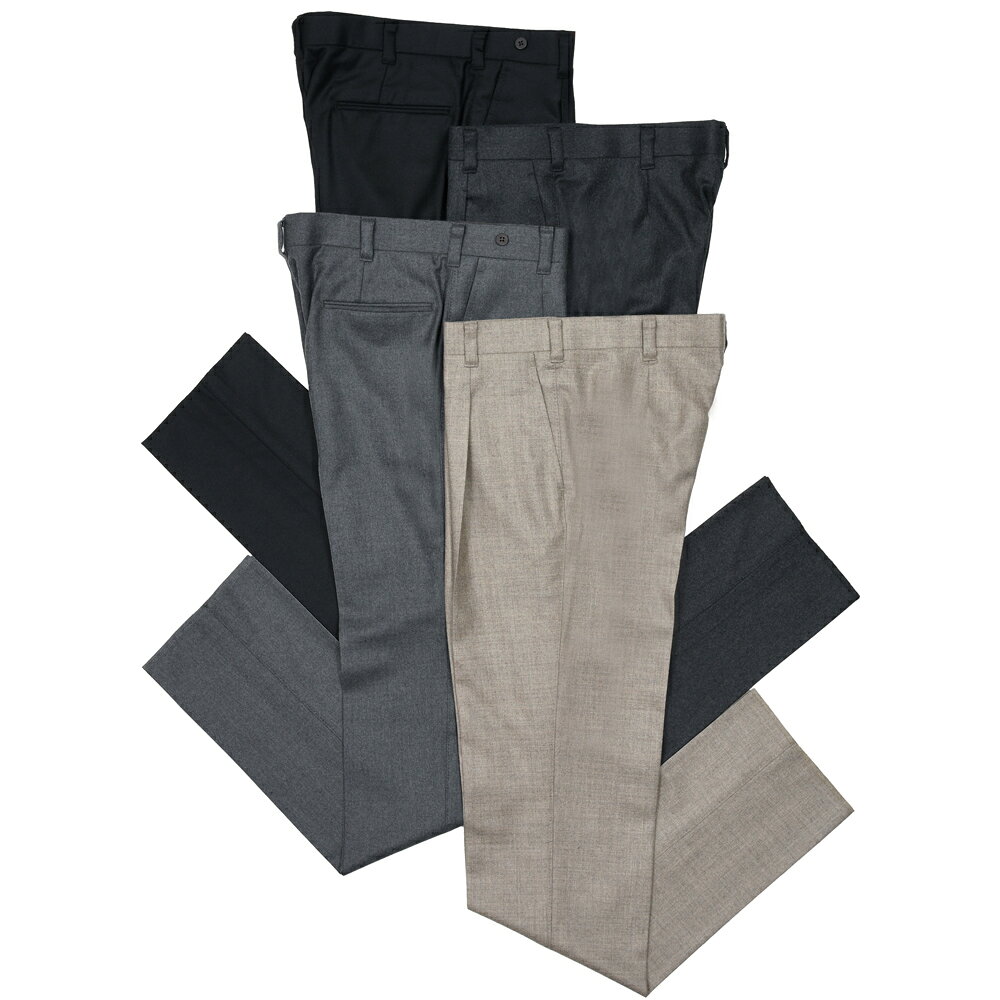 Rakuten - IGARASHI TROUSERS（五十嵐トラウザーズ）ウールストレッチサキソニー1プリーツパンツ / テーパード 13052234187