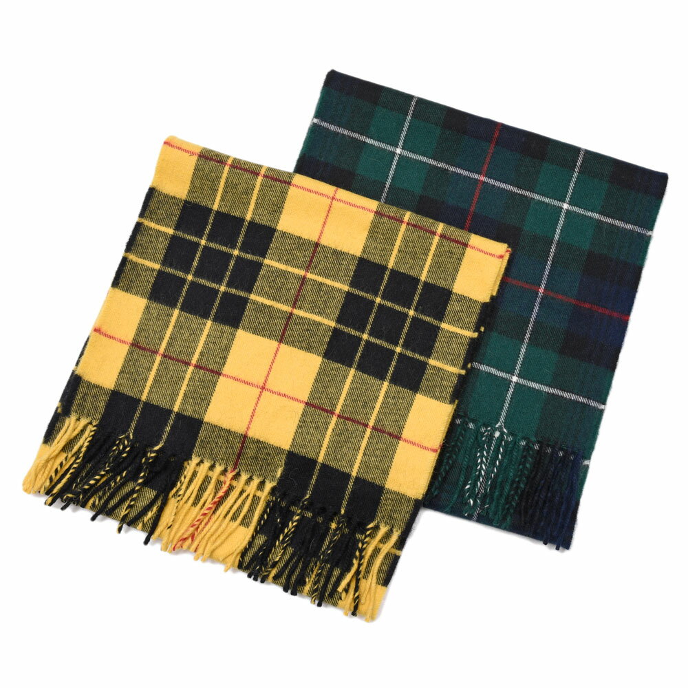 HUSBANDS(ハズバンズ)ウールアンゴラタータンチェックスカーフ H13H ECCT 18352400025