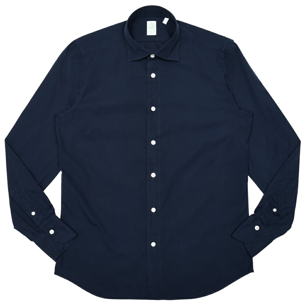 Finamore（フィナモレ）LUIGIルイジ/BALIバーリ 120/2ポプリンワイドカラーシャツ 11061002039