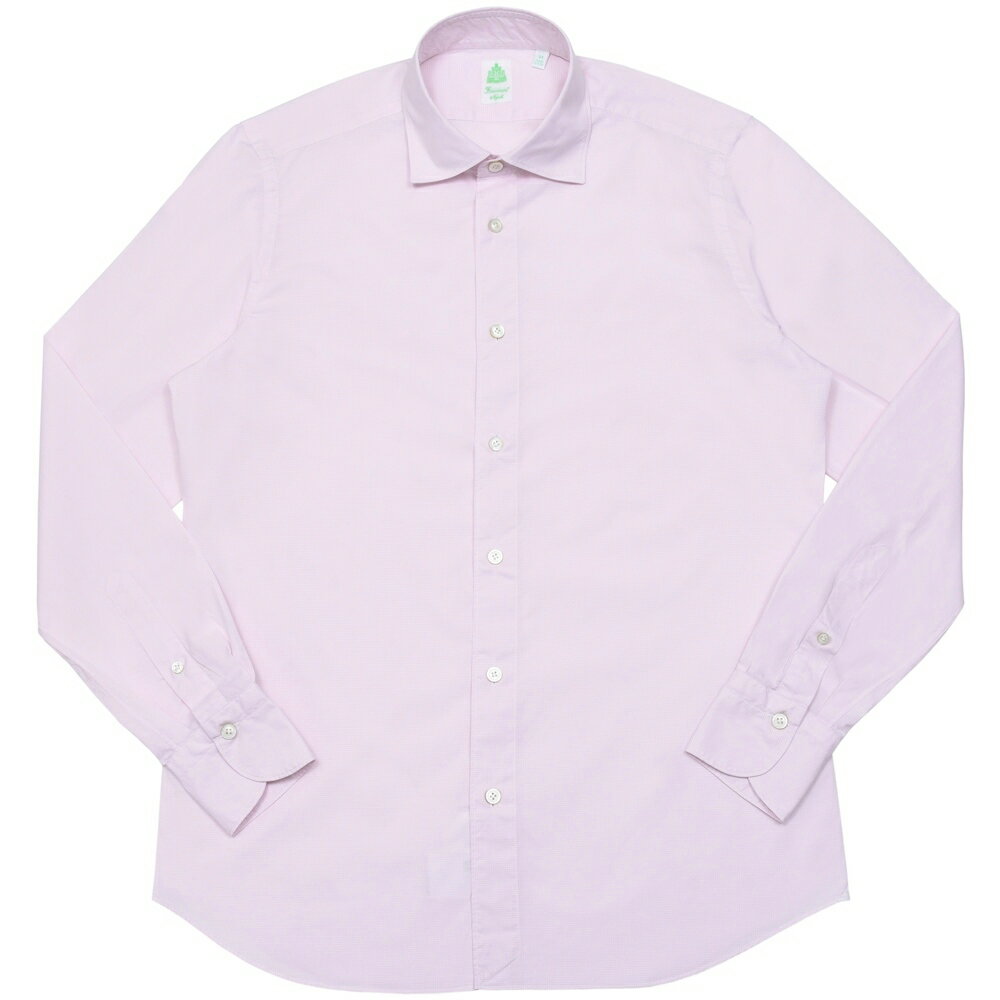 Finamore（フィナモレ）LUIGIルイジ/BALIバーリ 120/2コットングラフチェックワイドカラーシャツ 11061003039