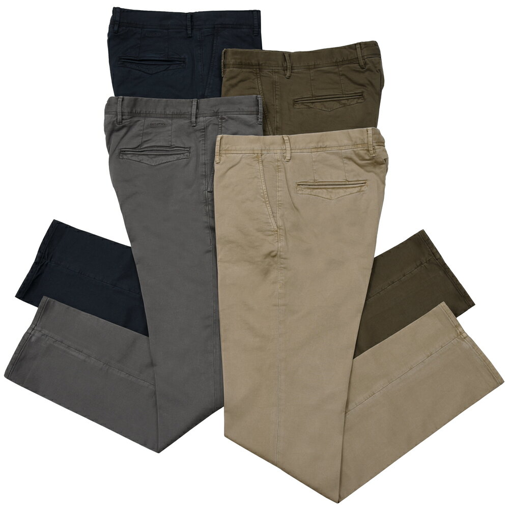 Rakuten - INCOTEX SLACKS（インコテックス スラックス）SLIM FIT ガーメントダイコットンストレッチサテンテーパードパンツ 18S100-40593/21517 13052004052 PS3