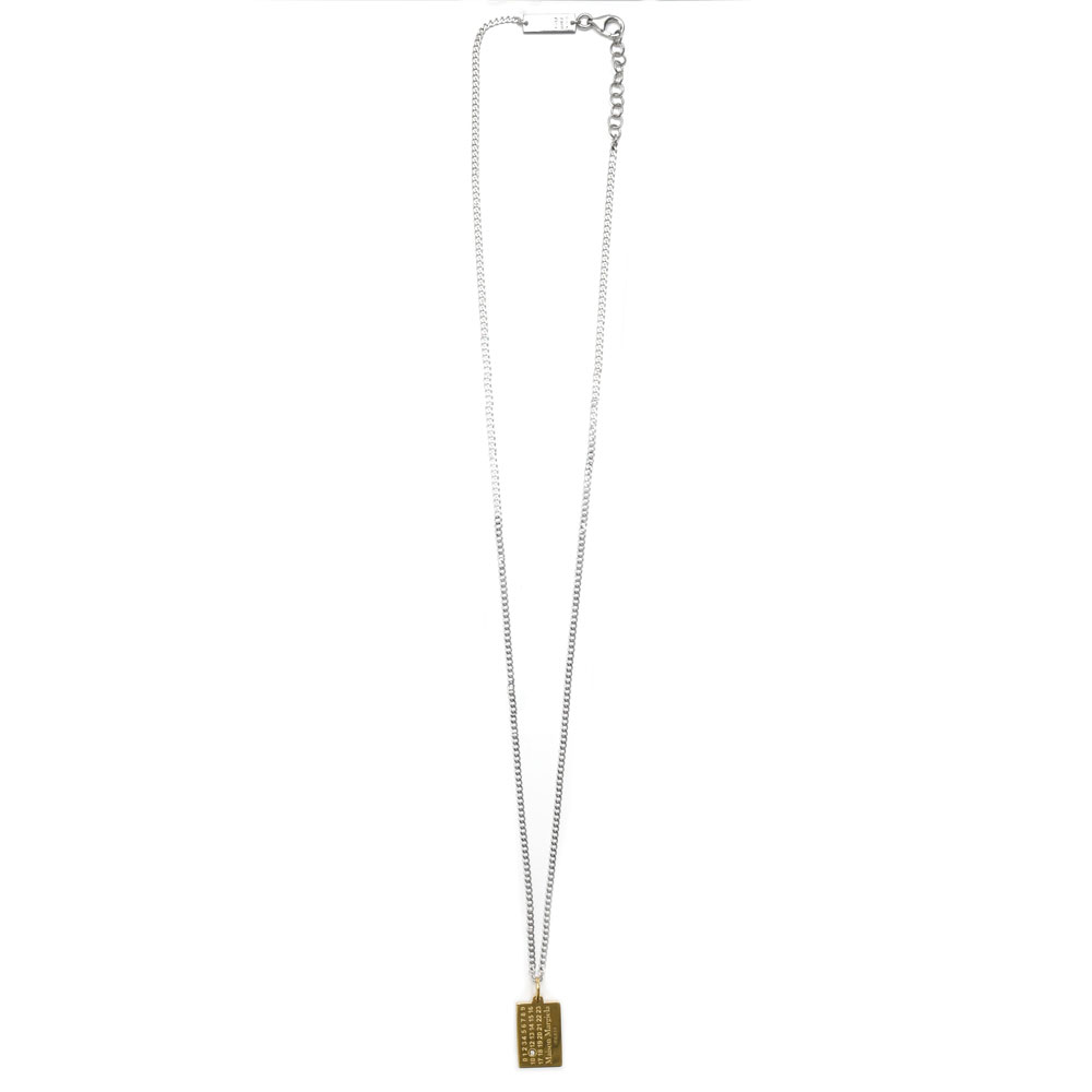 Maison Margiela（メゾン マルジェラ)ナンバリングロゴネックレス SM1UU0062P8864 19061401144