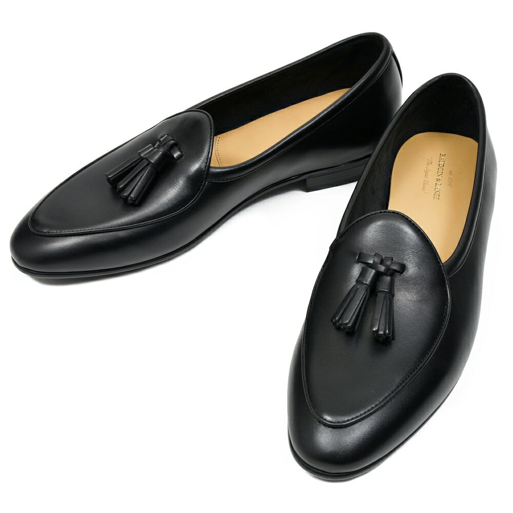 BAUDOIN & LANGE（ボードイン アンド ランジ）カーフレザータッセルローファー SAGAN CLASIC TASSELS（ラバーソール）245-59501 15061001052