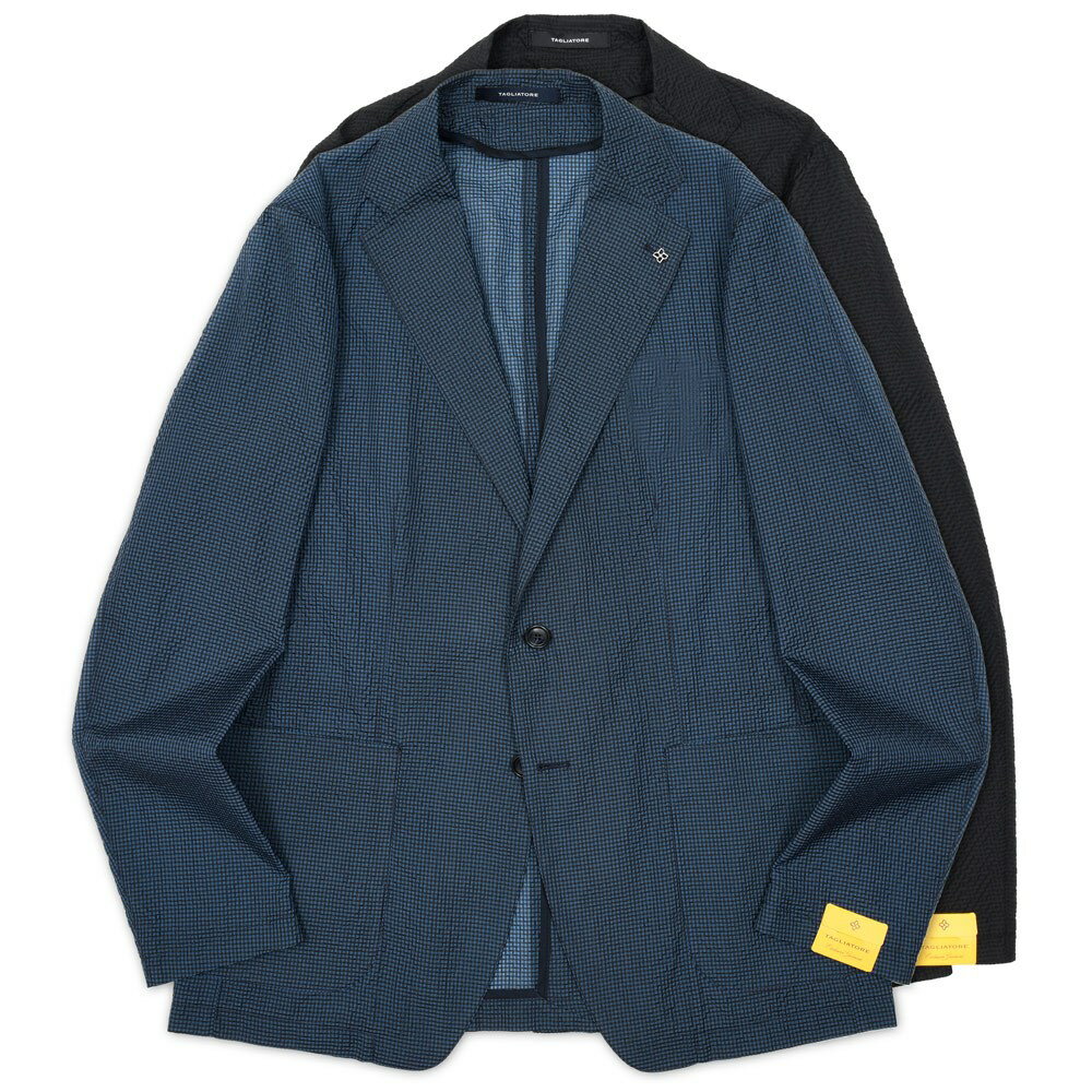 Jumper, Blouson - TAGLIATORE（タリアトーレ）LIGHTライト ウルトラライトシアサッカーストライプ2Bシングルジャケット G-LIGHT12K/C80002 17061603054