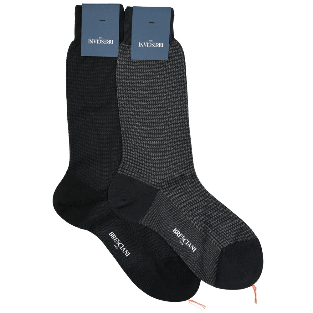 Rakuten - BRESCIANI（ブレッシアーニ）コットンハウンドトゥースドレスソックス / SIZE 10 18061203146