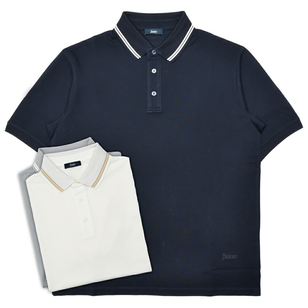 Rakuten - HERNO（ヘルノ）コットンマイクロピケジャージS/Sポロ JPL00148U-54016 12161600132