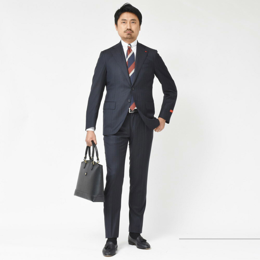 ISAIA（イザイア）MUSAムーサ SUPER130'sウールサージピン